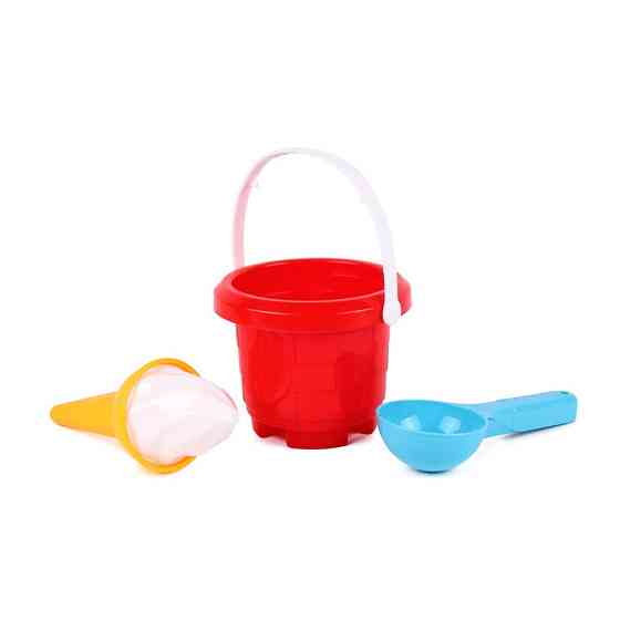 Детский набор для игры с песком ТехноК 7068TXK, 3 цвета Красный Винница