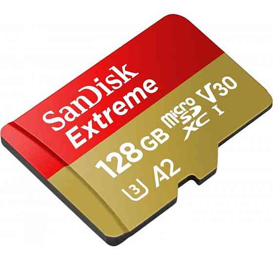 microSDXC (UHS-1 U3) SanDisk Extreme A2 128Gb class 10 V30 (R190MB/s,W90MB/s) (adapter SD) Київ