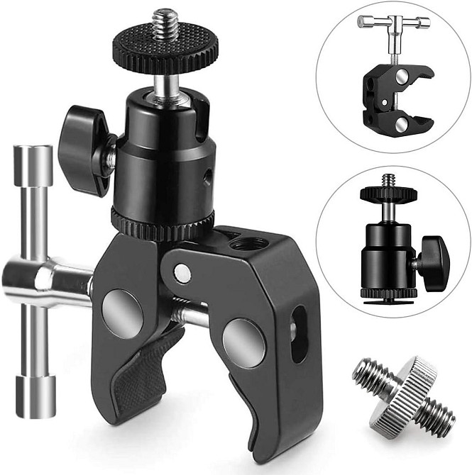 Краб Super Clamp з шаровою головкою AC Prof KLO-J01 Київ - фото 4