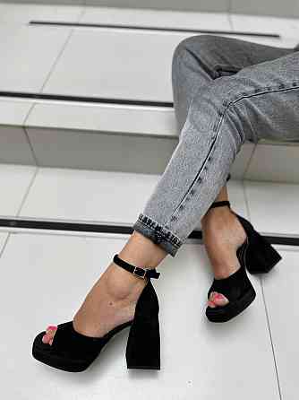 SANTINI Босоніжки жіночі SANTINI 212184-21 чорні (літо, замша натуральна) (5108) Коломия