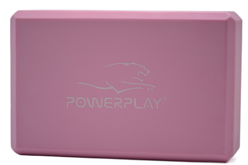 Блок для йоги PowerPlay 4006 Yoga Brick Рожевий Луцьк - фото 2
