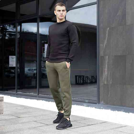 Чоловічі штани джогери з кишенями хакі Pobedov 007 ЗИМА Київ