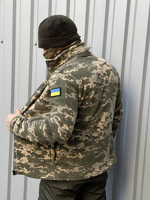 Тактична флісова кофта армійська фліска для військових ЗСУ військова камуфляж Одеса - фото 5