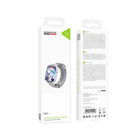 Смарт-часы BOROFONEB BD15 46mm. 200 mAh. IP67 Smart watch(call version) silver Одесса