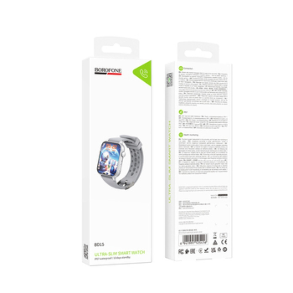 Смарт-годинник BOROFONEB BD15 46mm. 200 mAh. IP67 Smart watch(call version) silver Одеса - фото 2