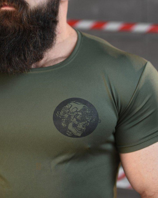 Тактична потоотводна футболка SABUR асо олива ВТ6556 Одесса - изображение 5