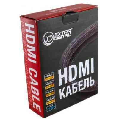 Кабель мультимедийный HDMI M to HDMI M 3.0m Extradigital (KBH1634) Винница