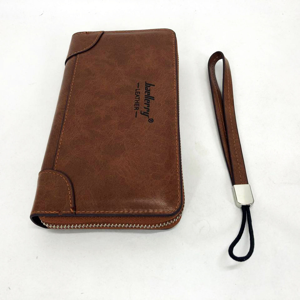 Горизонтальный клатч кожаный, Вертикальный вместительный кошелек из кожи, Кошельки для мужчин IX-63 Львов - изображение 7