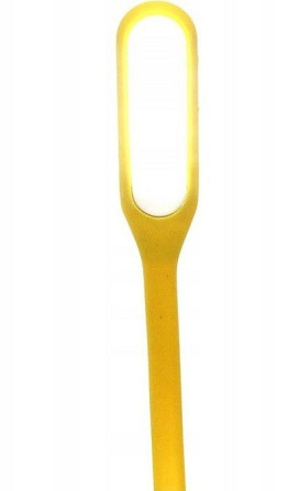 Світлодіодна USB Лампа гнутка 17 см Led Light для ноутбуків та повербанків Yellow Нововолинськ - фото 9