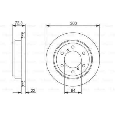 Тормозной диск Bosch 0 986 479 373 Винница
