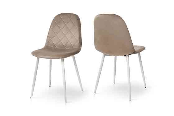 Стілець Ембер-L, білий/велюр бежевий Киев