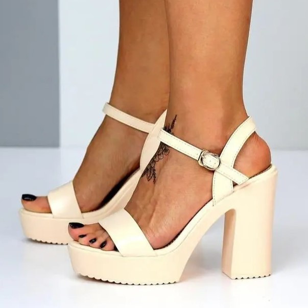 Жіночі Бежеві Босоніжки на Толстовці Модельні (розміри: 36,37,38,39,40) - 63 Дніпро - фото 6