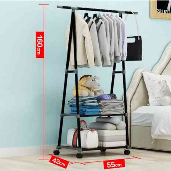Напольная вешалка для одежды The New Coat Rack, выдерживает до 20 кг, прочное железо, 160 х 55 х 42 Киев