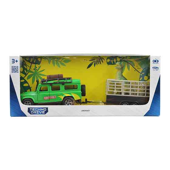 Ігровий набір – Land Rover (з причепом і динозавром) Дніпро