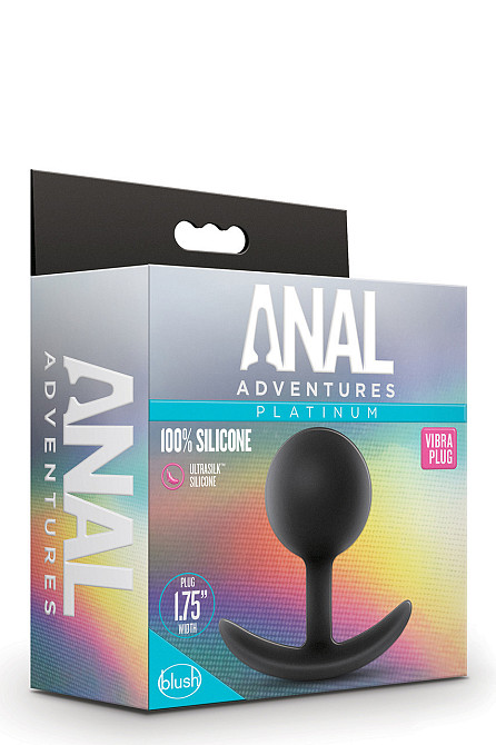 Анальный плаг Blush с внутренним шариком Adventures Platinum Silicone Vibra Sex Aura Киев - изображение 6