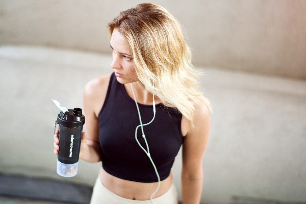 Шейкер спортивний SmartShake Slim 500ml Gray Луцк - изображение 5