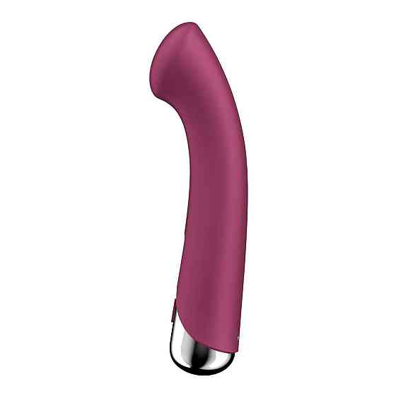 Вібратор з ротацією Satisfyer Spinning G-Spot 1 Red, плоский майданчик для стимуляції точки G Sex Aura Київ