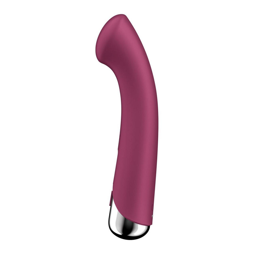 Вібратор з ротацією Satisfyer Spinning G-Spot 1 Red, плоский майданчик для стимуляції точки G Sex Aura Київ - фото 3