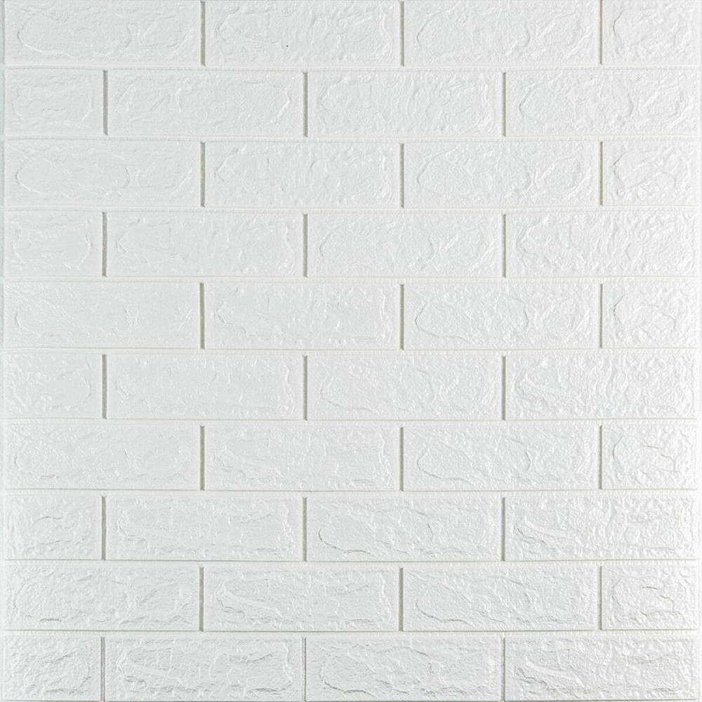 3D панель самоклеющаяся 690х780х5мм кирпич Белый (001-5) SW-00000029 Днепр - изображение 1