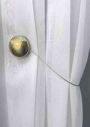 Магниты для штор и гардин Круг набор 2 шт Золотистый (81-141) Киев