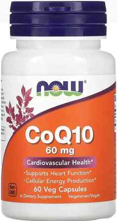 Коэнзим Q10 для сердца Now Foods CoQ10 60 мг 60 вег капс Киев