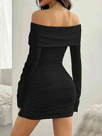 Женская стильная верхняя мини-платье из микродайвинга Одесса