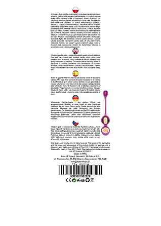 Вагінальні віброкульки - Vibrating Kegel Balls Purple, 32 мм, 80 г Sex Aura Київ