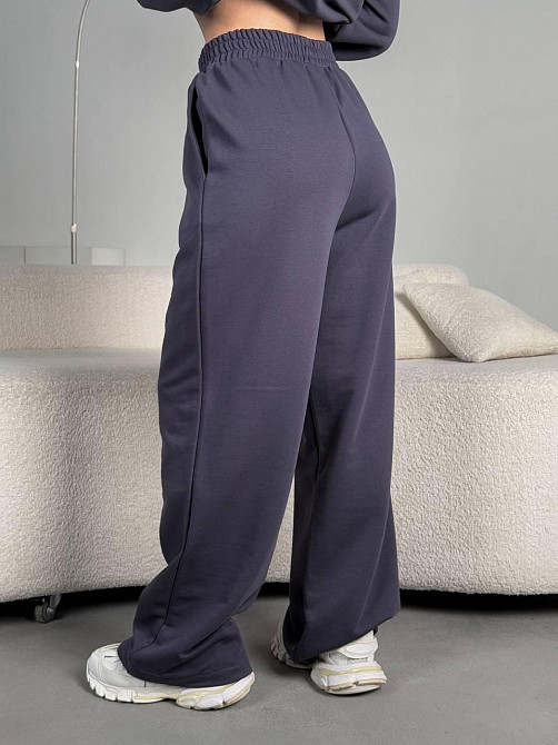 Женский стильный прогулочный оверсайз костюм двойка: кофта и штаны турецкая трехнитка петля пинье Одесса - изображение 10