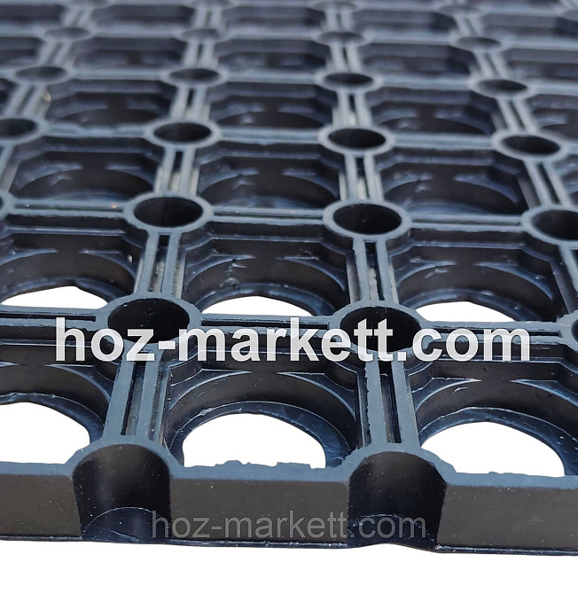 Коврик 100 х 50 х 1.5 см резиновый грязезащитный ячеистый сота Харьков - изображение 13