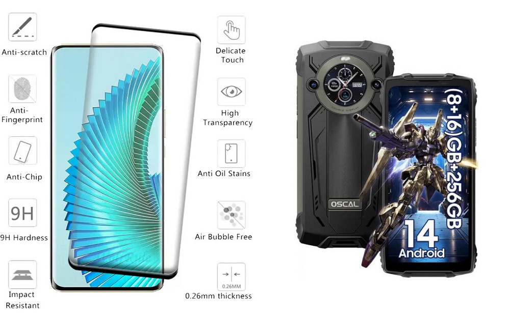 Защитное стекло HyperGlass Pro для Blackview Oscal Pilot 2 – максимальная чувствительность и защита Киев - изображение 2