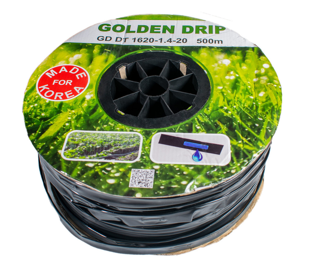 Капельная лента 8 mil шаг 20 см бухта 500 метров эмитерная GOLDEN DRIP Днепр - изображение 2