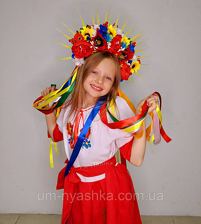 Червона вишита сукня плаття вишиванка з коротким рукавом Квіткова Кривий Ріг - фото 3