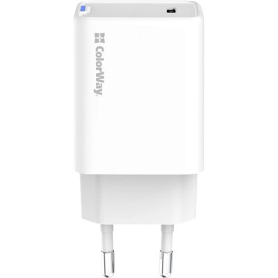 Зарядний пристрій ColorWay GaN Mini 45W PD Port PPS USB-C white (CW-CHS057PD-WT) Вінниця - фото 8