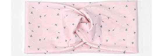 Повязка для девочки розвая с принтом Киев