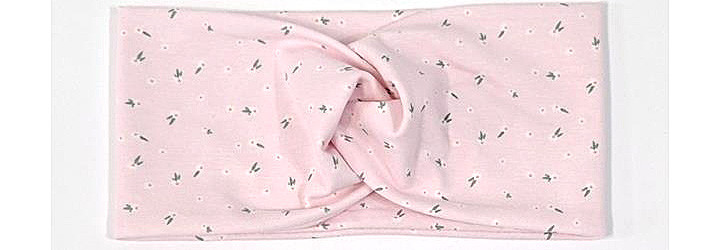 Повязка для девочки розвая с принтом Киев - изображение 1