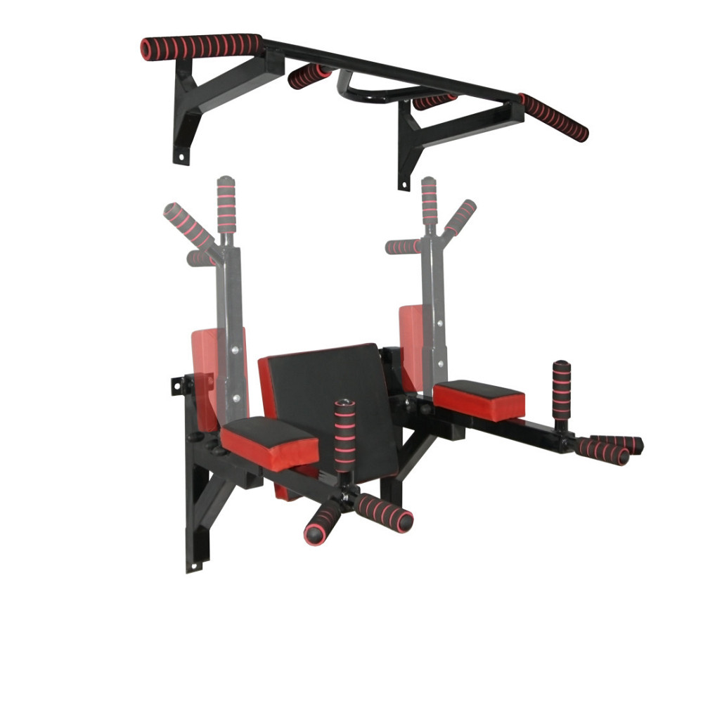 Турнік бруси прес стаціонарний 3 в 1 KZ-560 Спортивні стінки та турніки для дому Чорний Київ - фото 1