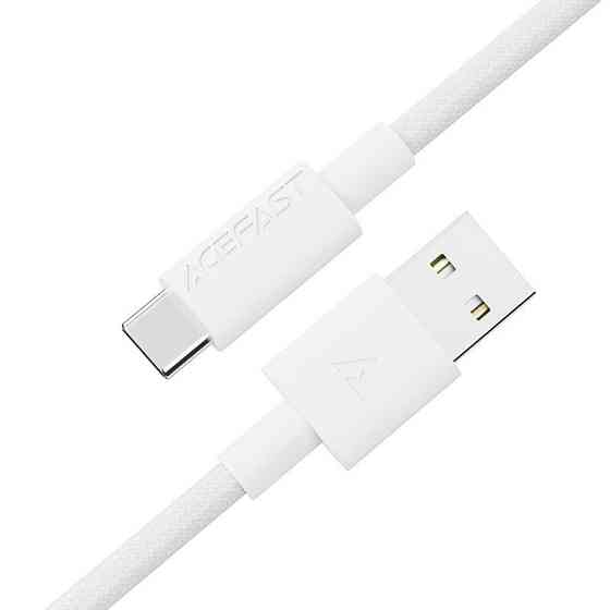 Кабель ACEFAST C18-04 USB-A to USB-C braid charging data cable White Одесса