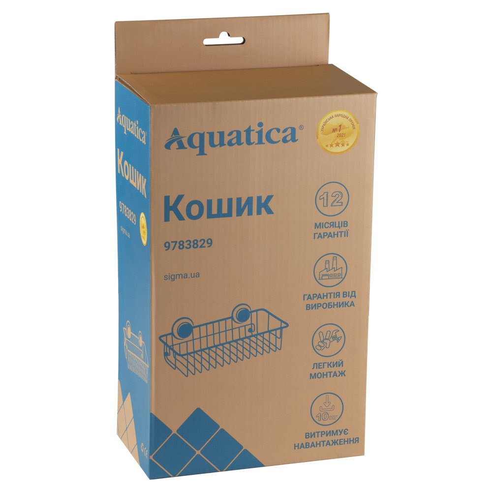 AQUATICA Корзина на вакуумных присосках s38 244×145×83мм AQUATICA (9783829) Киев - изображение 3