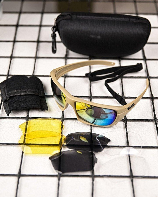 СОЛНЦЕЗАЩИТНЫЕ ОЧКИ ТАКТИЧЕСКИЕ   кайот    ПП7827 Одесса - изображение 2