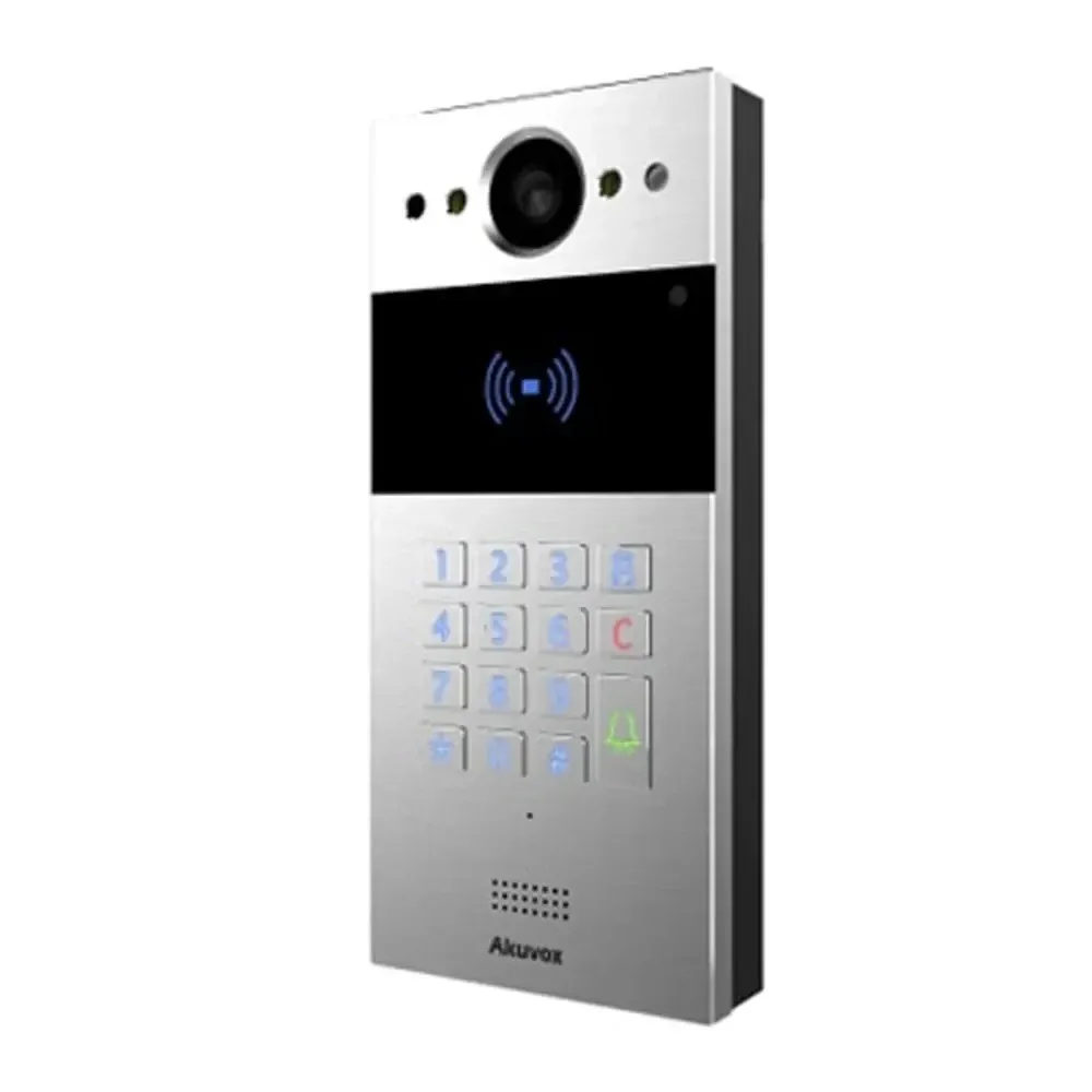 IP-відеопанель багатоабонентська 2Mp Akuvox R20K Silver зі зчитувачем EM-Marine / Mifare / NFC (87-00035) Київ - фото 7