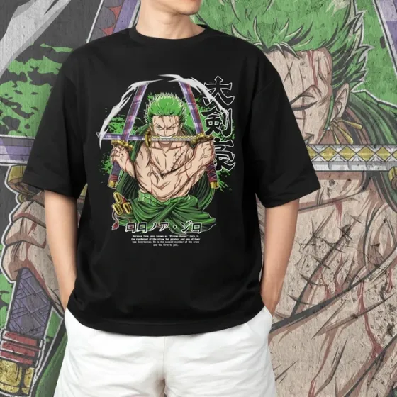 Футболка чоловіча з  принтом Ван Пис Зоро Ророноа Розмір 48 Дніпро