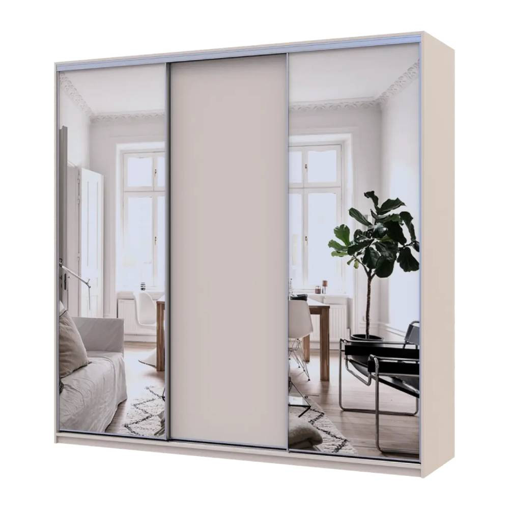 Шафа-купе Doros Сіті Лайт Кашемір 1 ДСП / 2 дзеркала 225х60х225 (80736380) Дніпро - фото 1