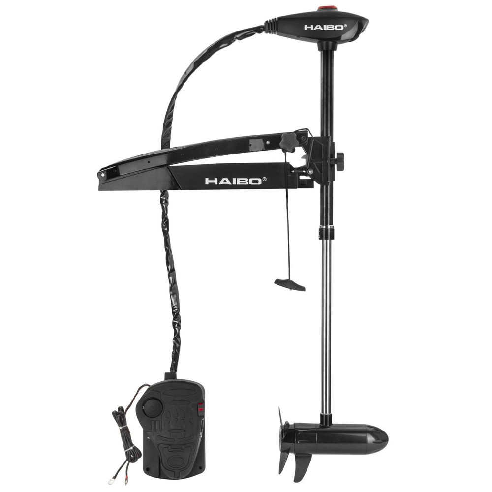 Электромотор Haibo WFT80DG (черный) носовой 24В соленая вода Киев - изображение 1