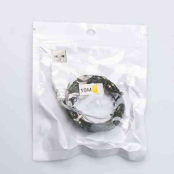 Garlando Гірлянда роса 10 метрів USB на 100 led світлодіодів крапля на зеленому дроті USB100L10 Коломия