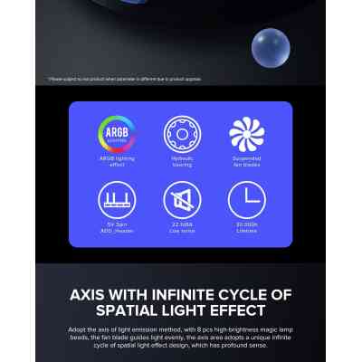 Кулер для корпуса Gamemax FN-12Rainbow-Q-Infinity Винница