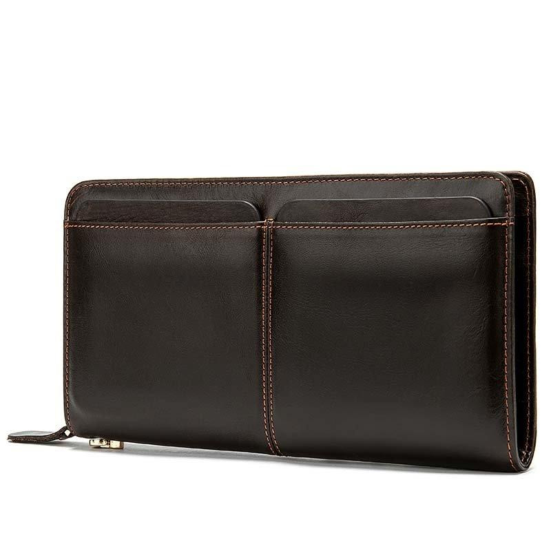 Чоловічий клатч-барсетка з ремінцем на руку Коричневий (Vintage) Київ - фото 5