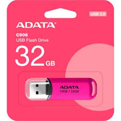 USB флеш накопичувач ADATA 32GB C906 Pink USB 2.0 (AC906-32G-RPP) Вінниця