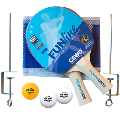 Комплект для настільного тенісу Gewo Free Time 2 Bats 3 Balls + сітка (96970000) (931305) Вінниця - фото 1