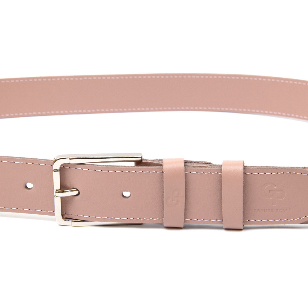 Кожаный ремень для женщин GRANDE PELLE 11451 Розовый Киев - изображение 5