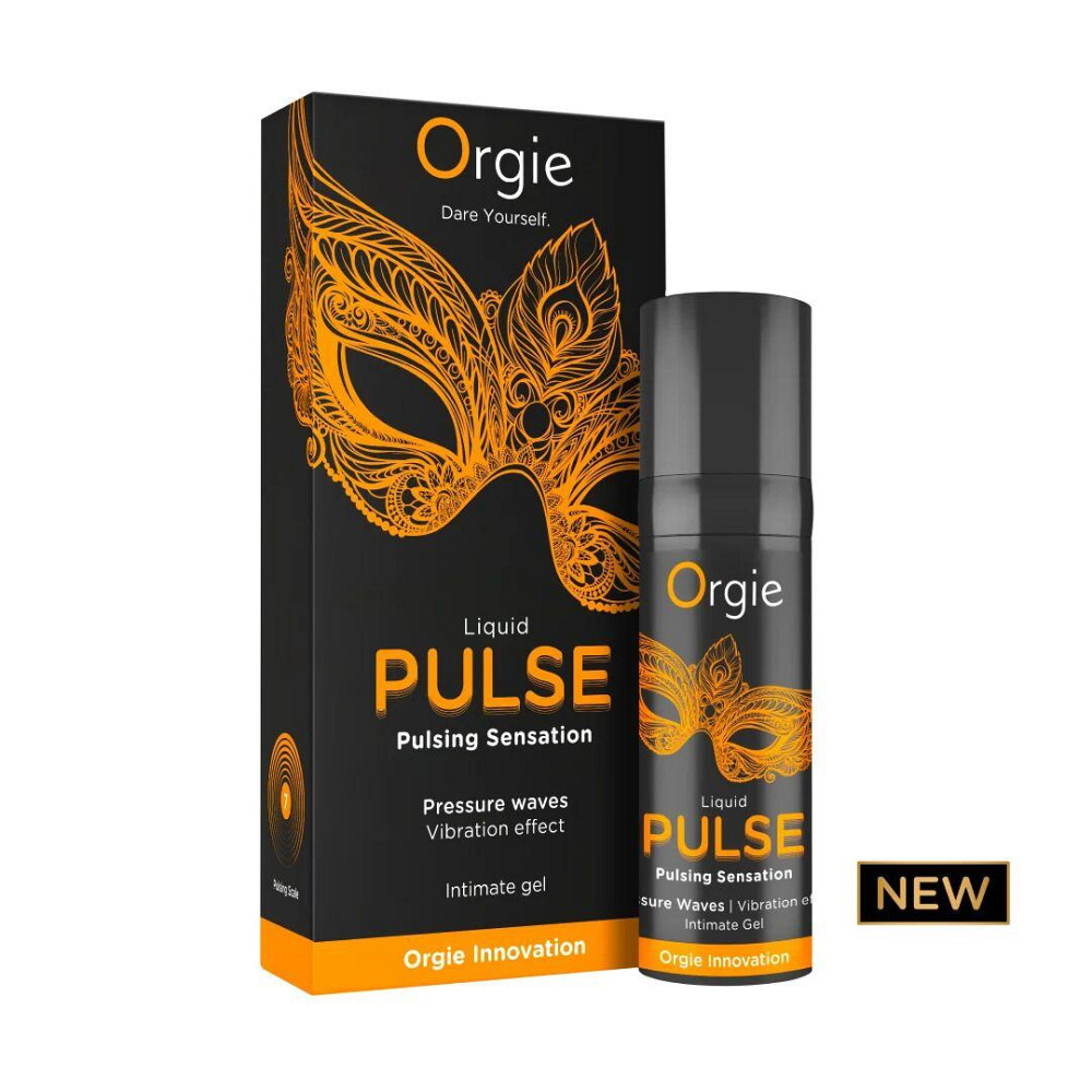 Смоктайзер для клитора Orgie Liquid Pulse 15 мл, вкус Ice Caramel, гель с эффектом посасывания Sex Aura Киев - изображение 1